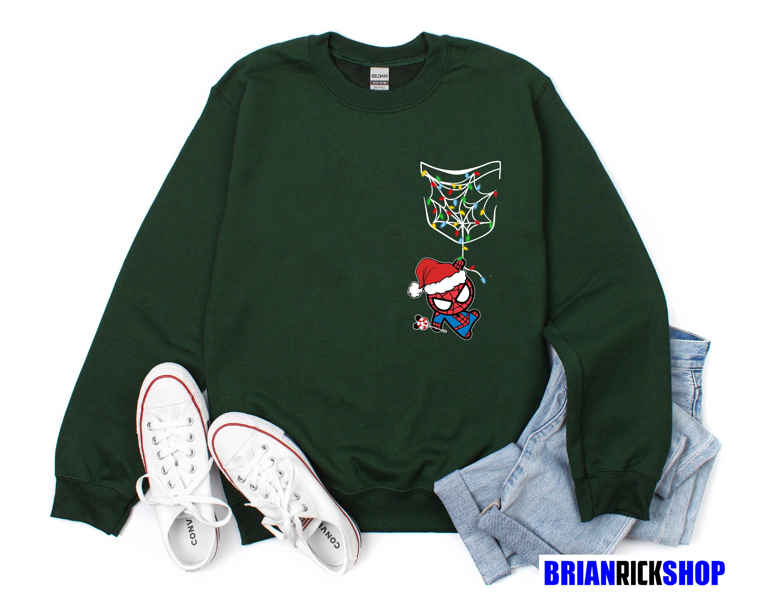 Spiderman Christmas Marvel Avengers Peter Parker Unisex Sweatshirt