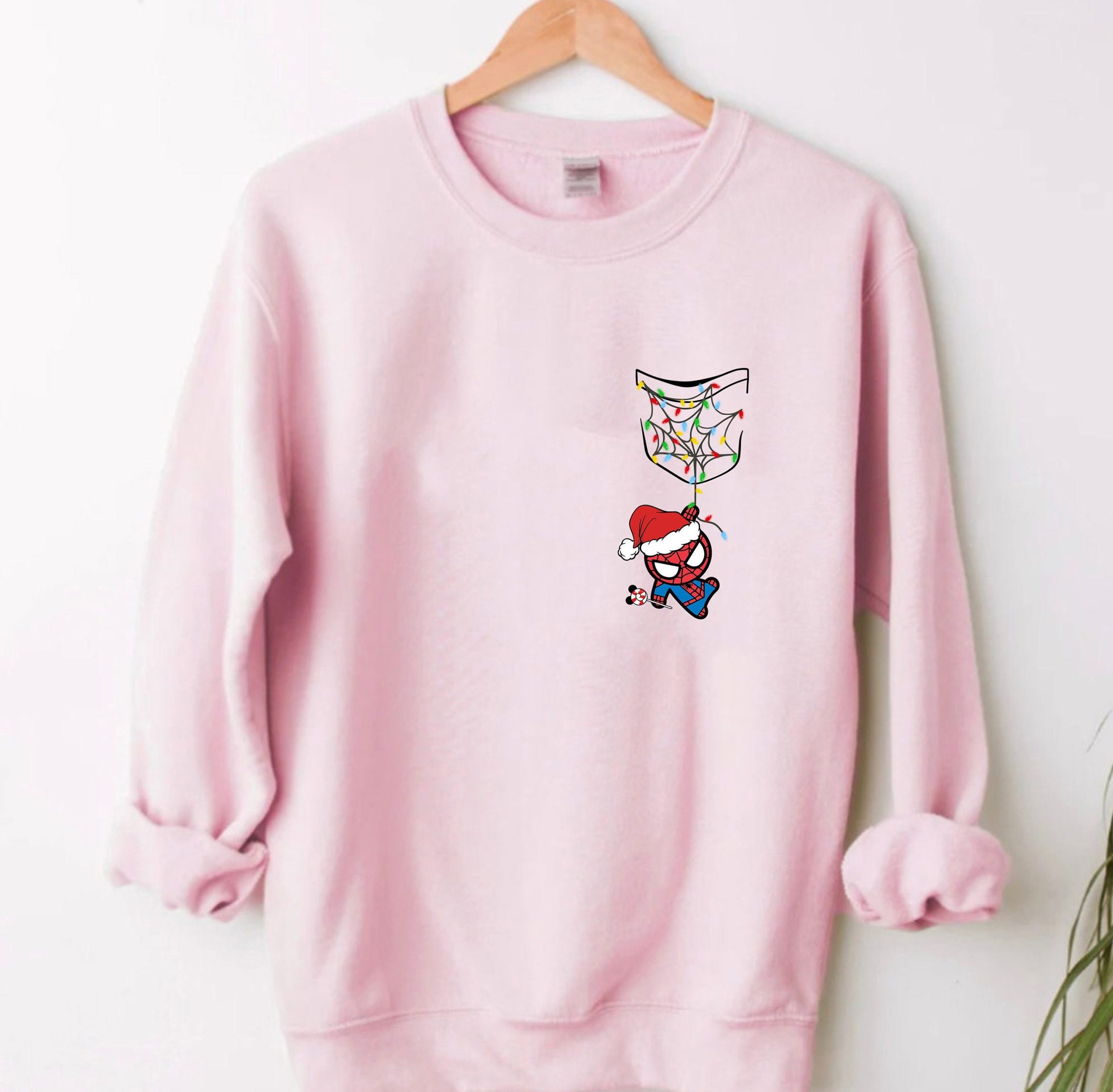 Spiderman Christmas Marvel Avengers Peter Parker Unisex Sweatshirt Spiderman Christmas Marvel Avengers Peter Parker Unisex Sweatshirt