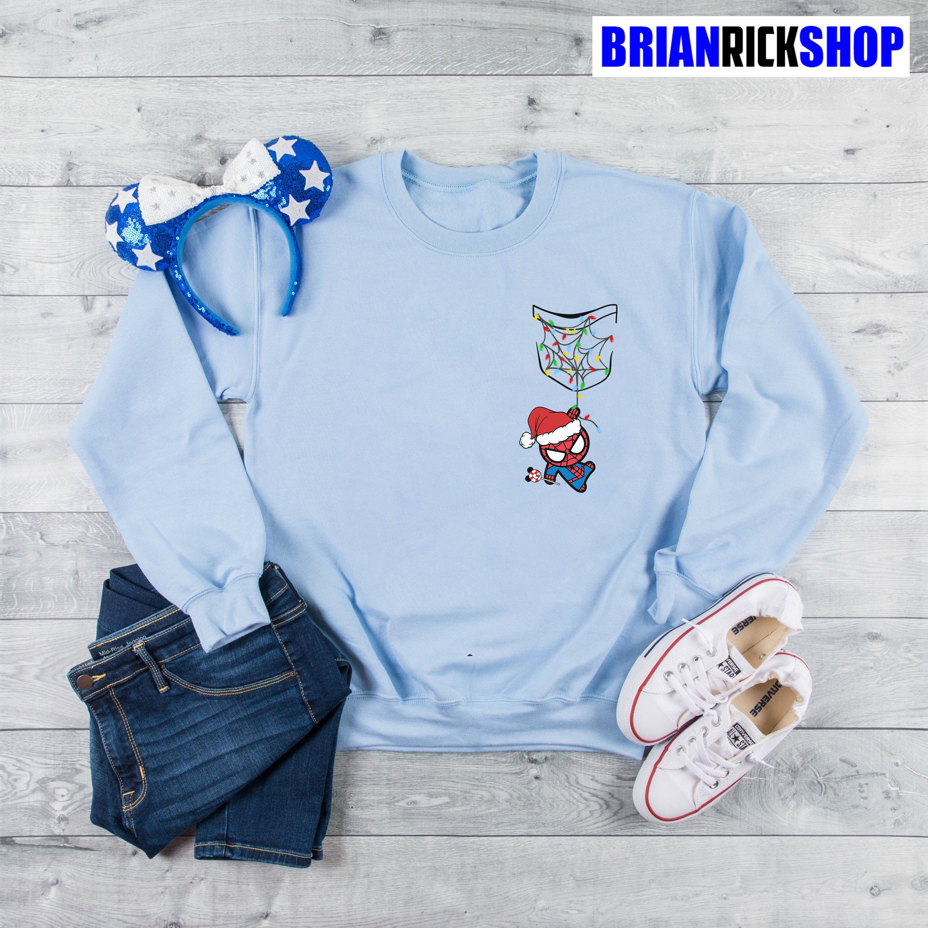 Spiderman Christmas Marvel Avengers Peter Parker Unisex Sweatshirt Spiderman Christmas Marvel Avengers Peter Parker Unisex Sweatshirt