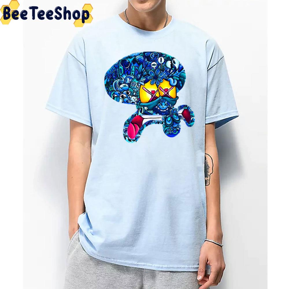 Squidward Tentacles Digital Art Unisex T-Shirt Squidward Tentacles Digital Art Unisex T-Shirt