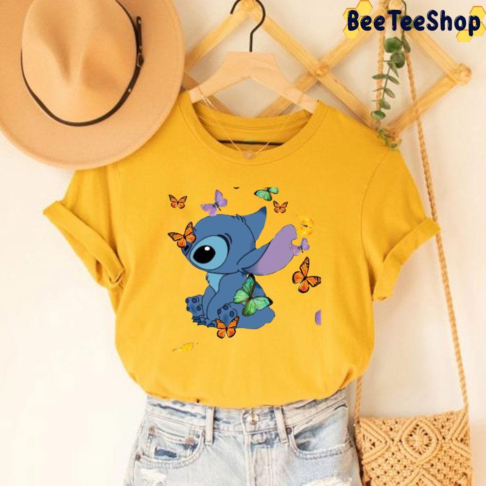 Stitch And Butterfly Unisex T-Shirt Stitch And Butterfly Unisex T-Shirt