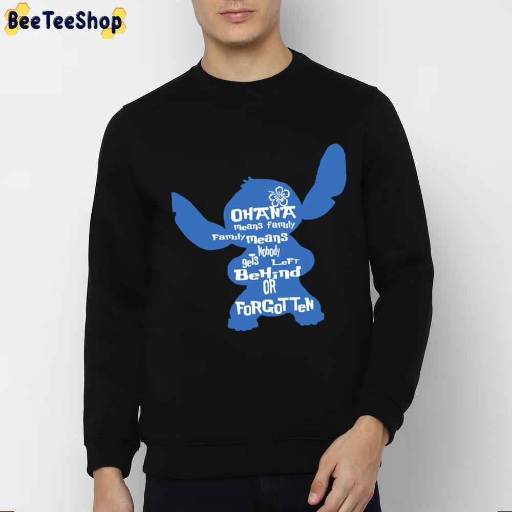 Stitch Ohana Means Family Art Text Unisex T-Shirt Stitch Ohana Means Family Art Text Unisex T-Shirt
