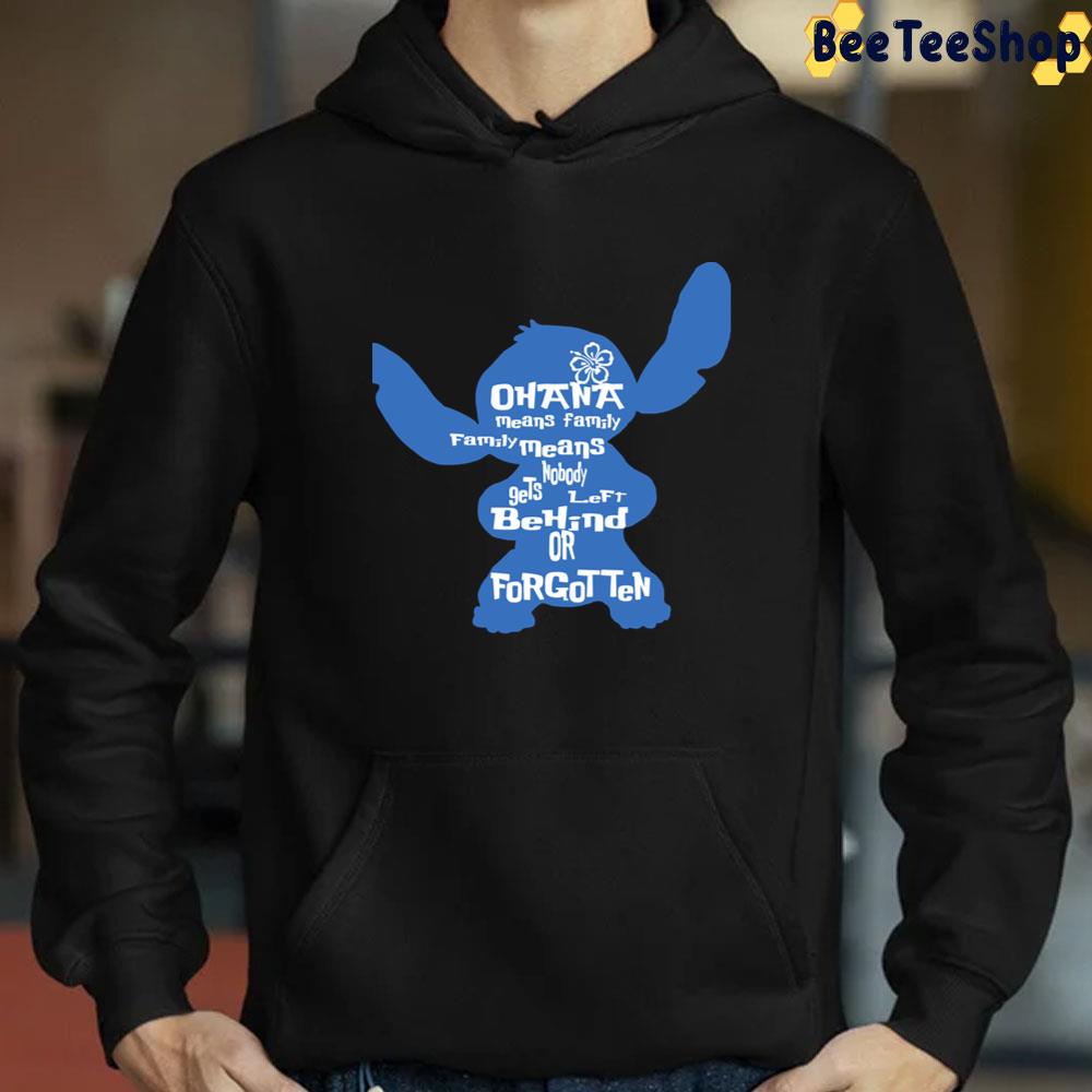 Stitch Ohana Means Family Art Text Unisex T-Shirt Stitch Ohana Means Family Art Text Unisex T-Shirt