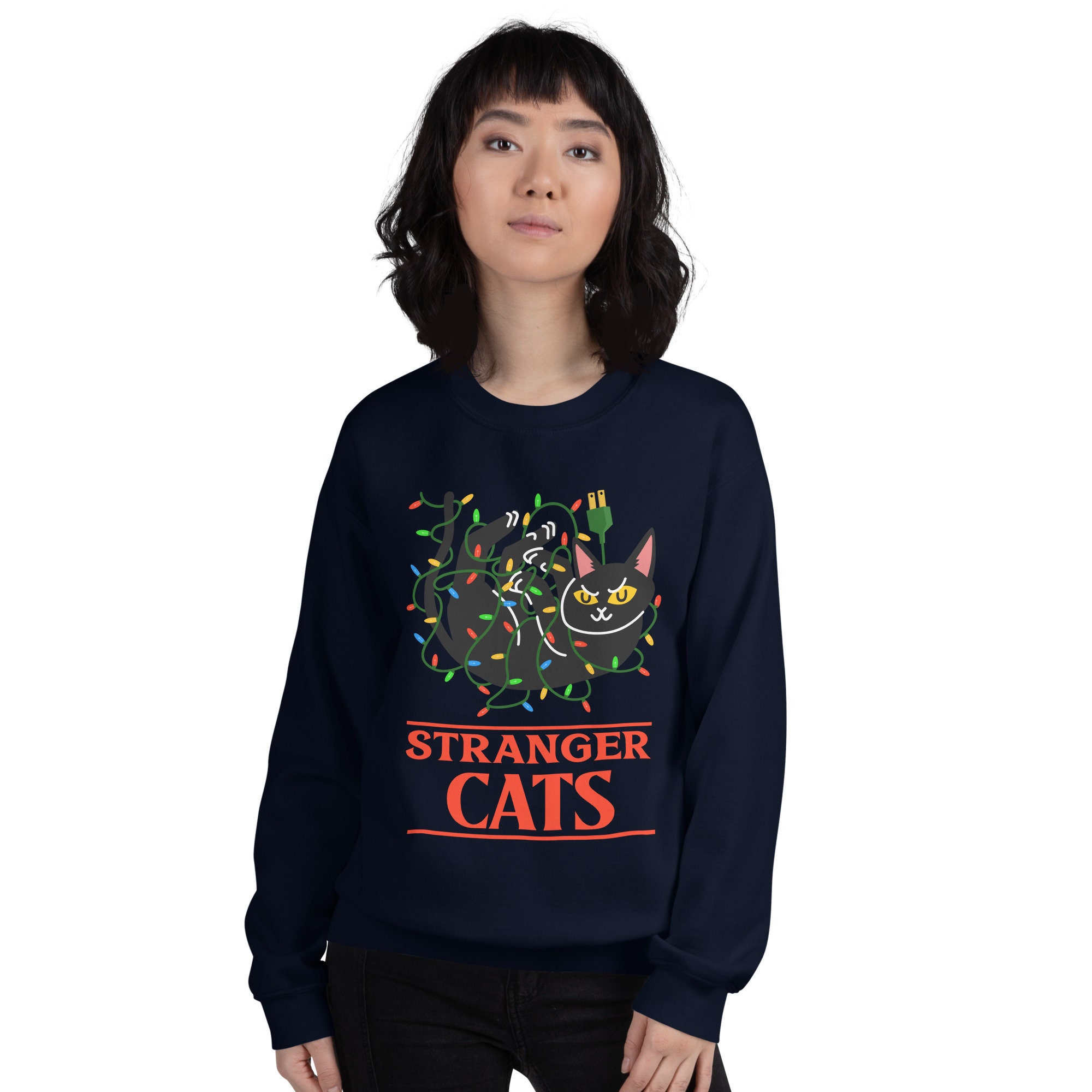 Stranger Cats Stranger Things And Kittens Lovers Unisex T-Shirt Stranger Cats Stranger Things And Kittens Lovers Unisex T-Shirt