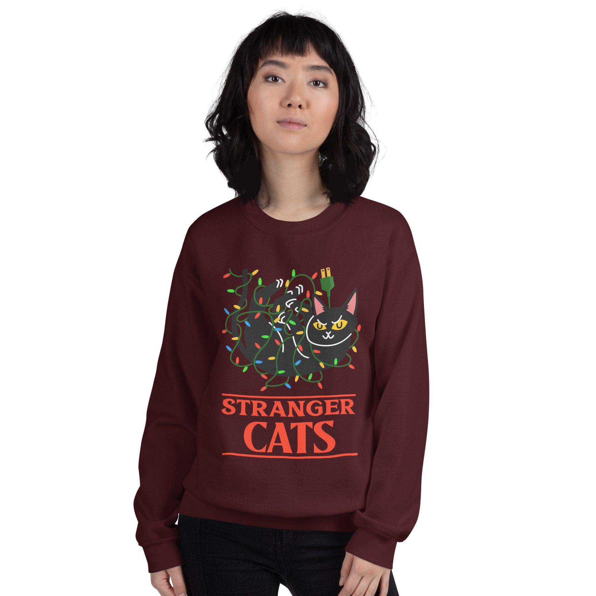 Stranger Cats Stranger Things And Kittens Lovers Unisex T-Shirt Stranger Cats Stranger Things And Kittens Lovers Unisex T-Shirt