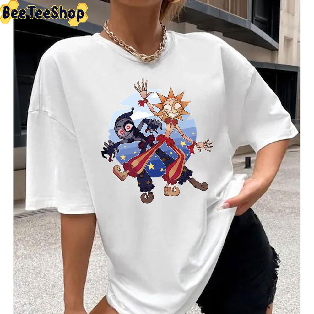 Sundrop And Moondrop Star Sky Back Ground Unisex T-Shirt Sundrop And Moondrop Star Sky Back Ground Unisex T-Shirt