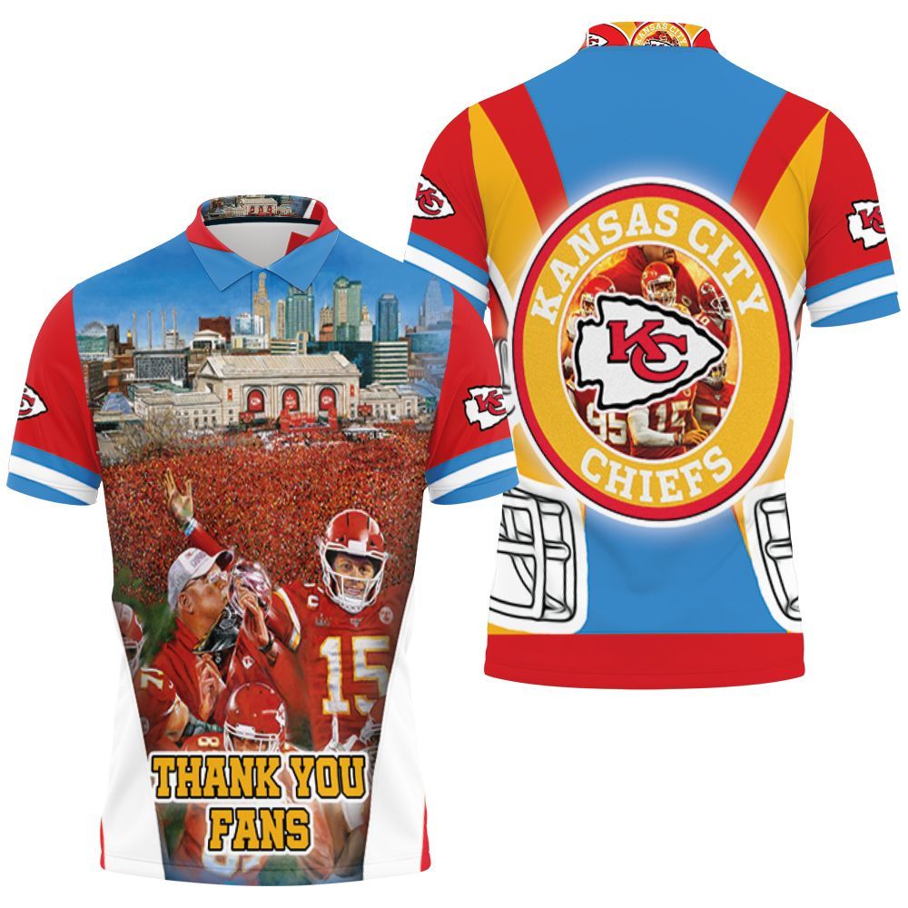 Super Bowl 2021 Kansas City Chiefs Afc West Division Thank You Fans Polo Shirt All Over Print Shirt 3d T-shirt Super Bowl 2021 Kansas City Chiefs Afc West Division Thank You Fans Polo Shirt All Over Print Shirt 3d T-shirt