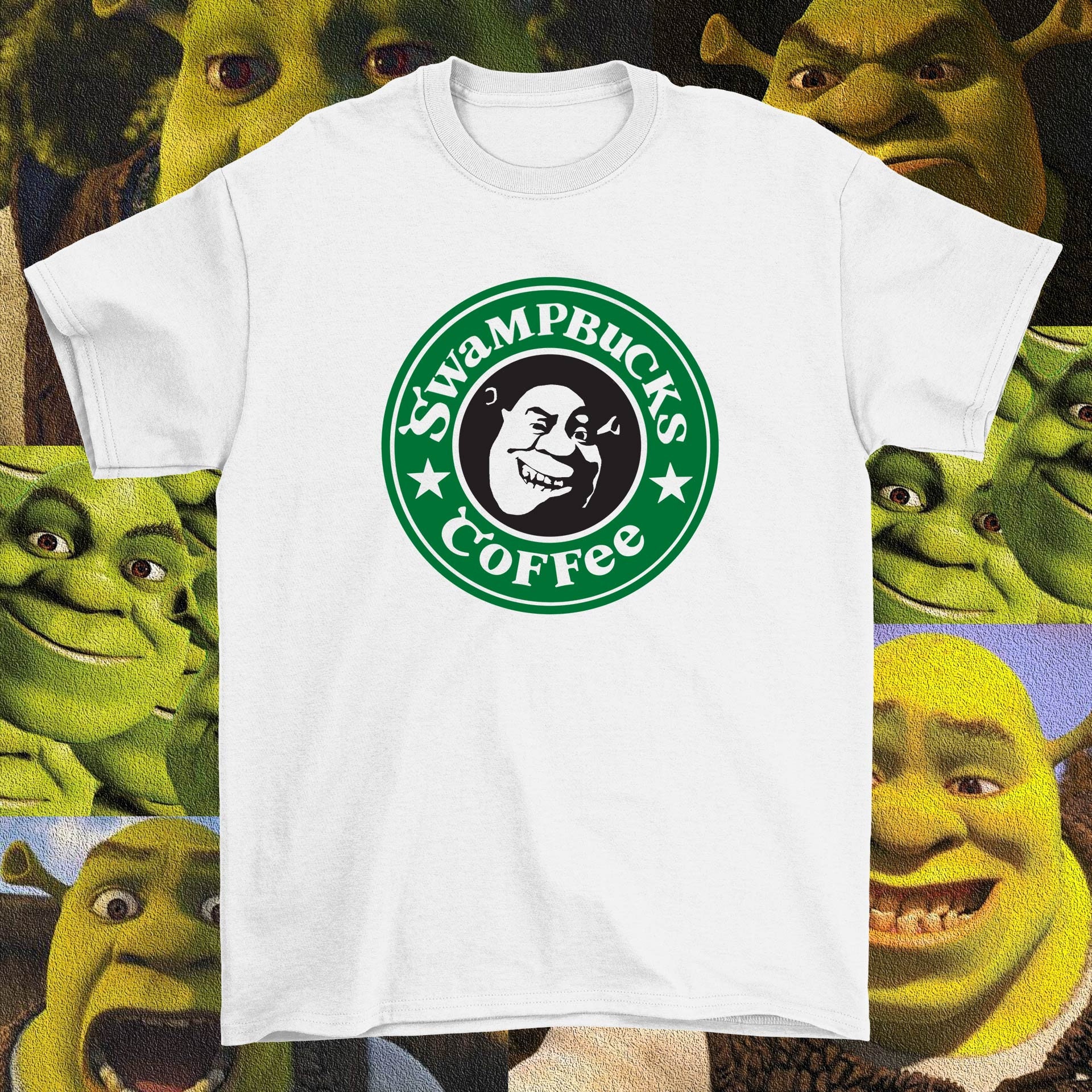 Swampbucks Coffee Funny Shrek Unisex T-Shirt Swampbucks Coffee Funny Shrek Unisex T-Shirt
