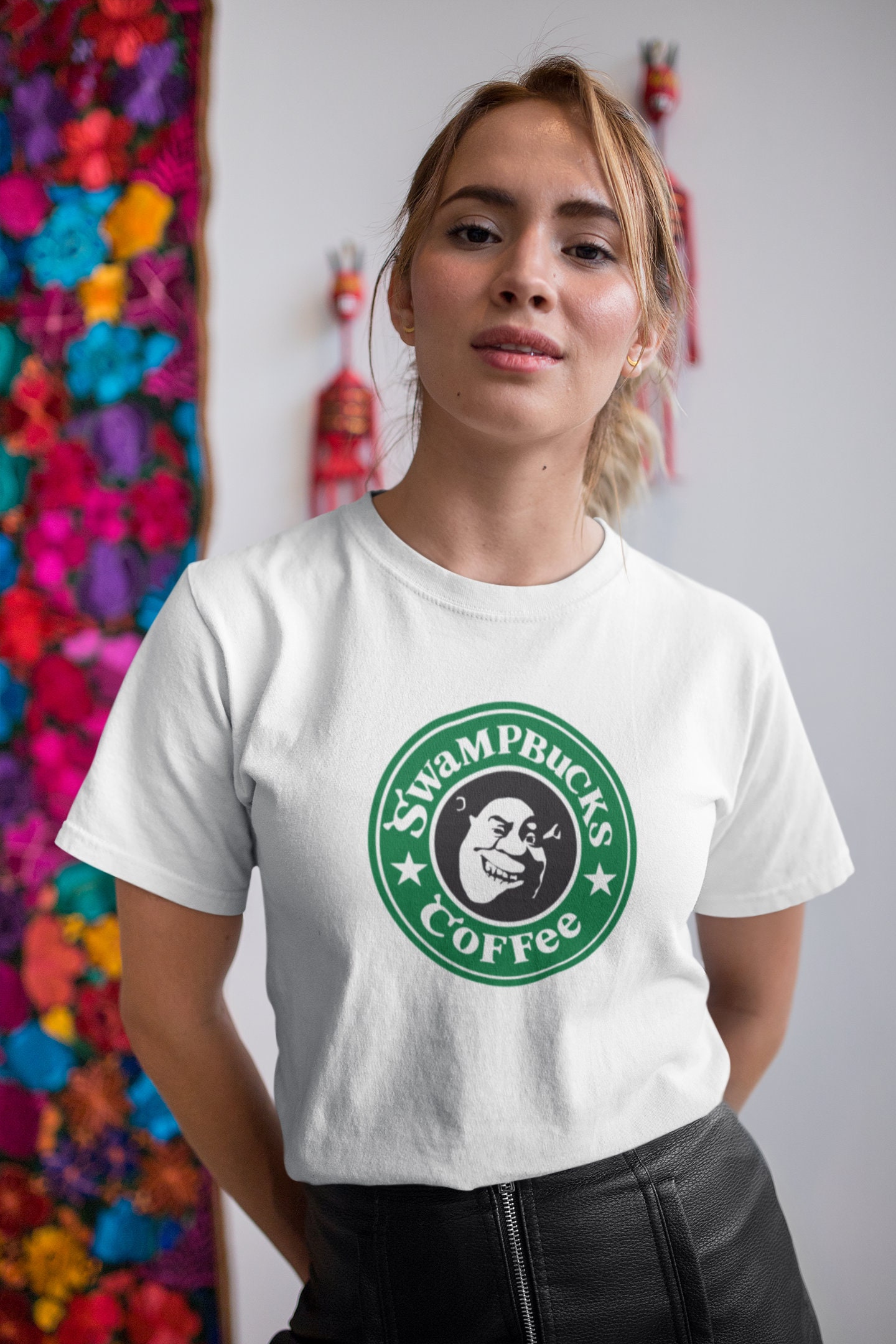 Swampbucks Coffee Funny Shrek Unisex T-Shirt Swampbucks Coffee Funny Shrek Unisex T-Shirt