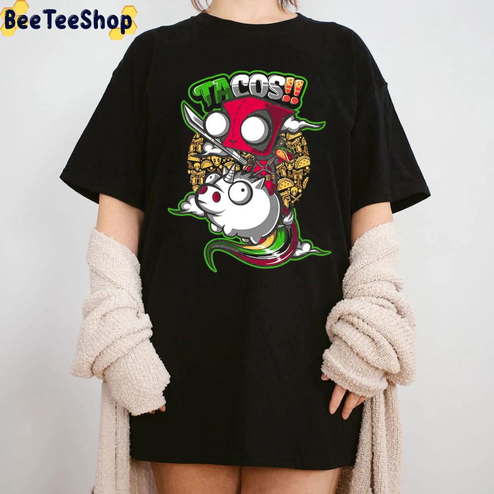 Tacos And Unicorns Pig Funny Art Unisex T-Shirt Tacos And Unicorns Pig Funny Art Unisex T-Shirt