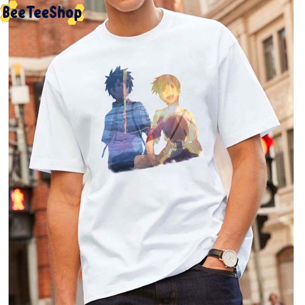 Taki And Hodaka Weathering With You Unisex T-Shirt Taki And Hodaka Weathering With You Unisex T-Shirt