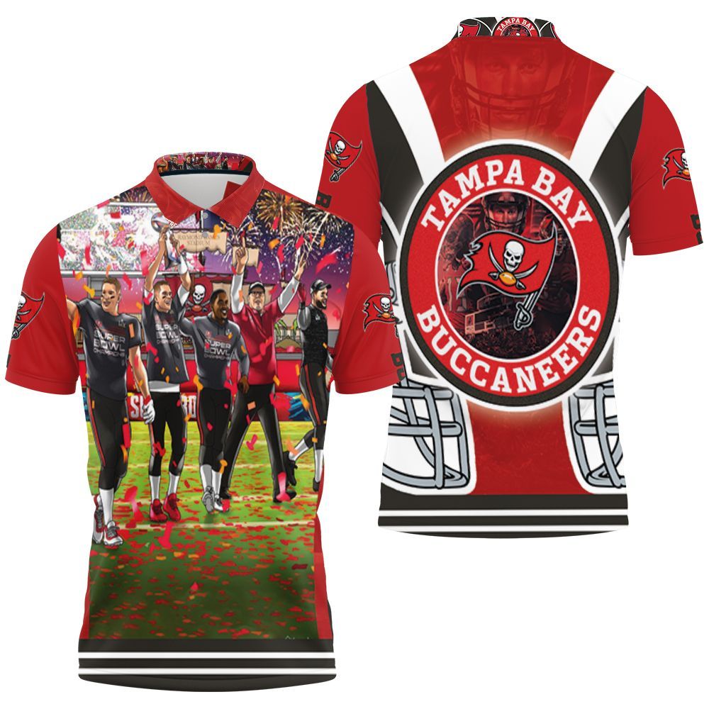 Tampa Bay Buccaneers 2021 Super Bowl Champions Polo Shirt All Over Print Shirt 3d T-shirt Tampa Bay Buccaneers 2021 Super Bowl Champions Polo Shirt All Over Print Shirt 3d T-shirt