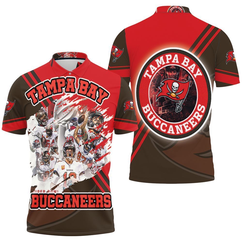 Tampa Bay Buccaneers Super Bowl Champions 2021 3d Polo Shirt Jersey All Over Print Shirt 3d T-shirt Tampa Bay Buccaneers Super Bowl Champions 2021 3d Polo Shirt Jersey All Over Print Shirt 3d T-shirt