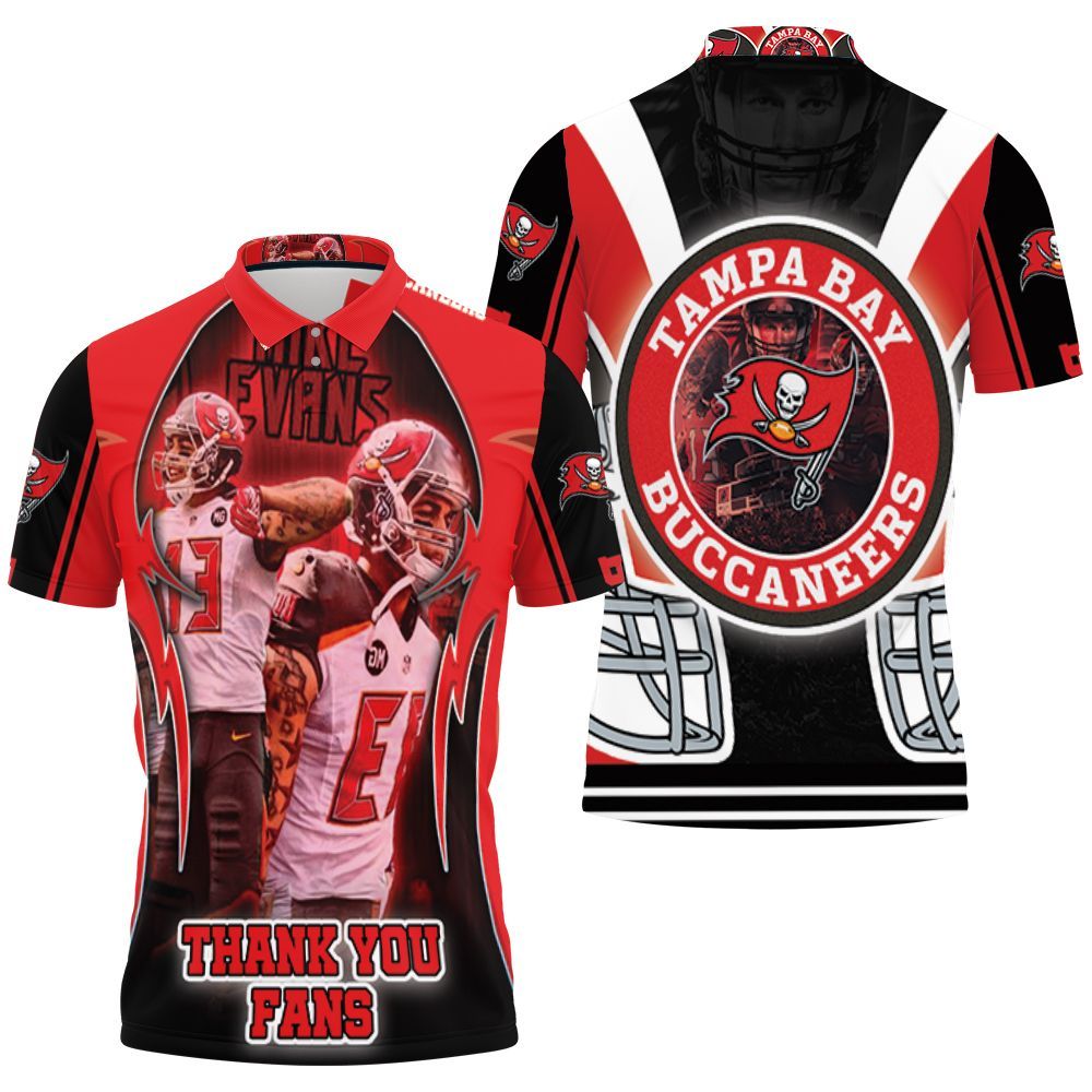 Tampa Bay Buccaneers Super Bowl Champions Mike Evans Thank You Fan Polo Shirt All Over Print Shirt 3d T-shirt Tampa Bay Buccaneers Super Bowl Champions Mike Evans Thank You Fan Polo Shirt All Over Print Shirt 3d T-shirt