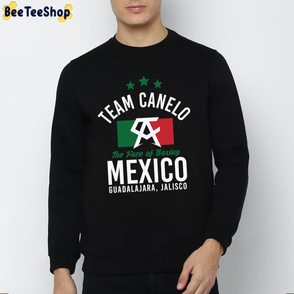 Team Canelo The Face Of Boxing Mexico Guadalajara Jalisco Unisex T-Shirt Team Canelo The Face Of Boxing Mexico Guadalajara Jalisco Unisex T-Shirt