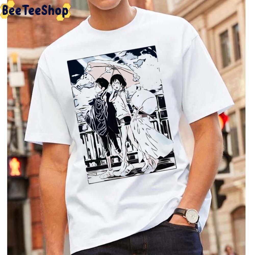 Tenki No Ko Hina Amano And Hodaka Morishima Mono Weathering With You Unisex T-Shirt Tenki No Ko Hina Amano And Hodaka Morishima Mono Weathering With You Unisex T-Shirt