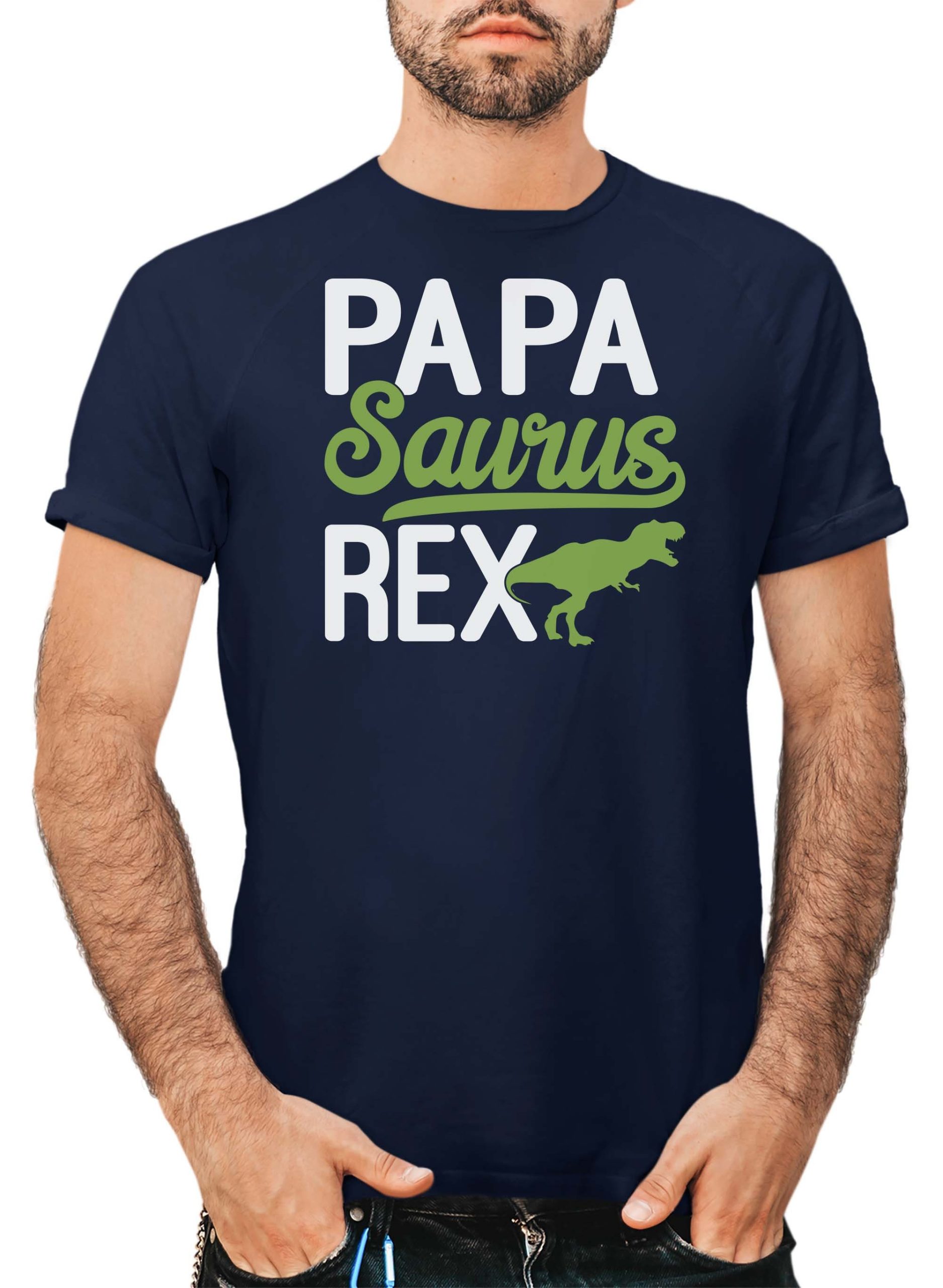 Text Papasaurus T-Rex Dino Fun Dads Present-1 Father's Day Unisex Shirt Text Papasaurus T-Rex Dino Fun Dads Present-1 Father's Day Unisex Shirt
