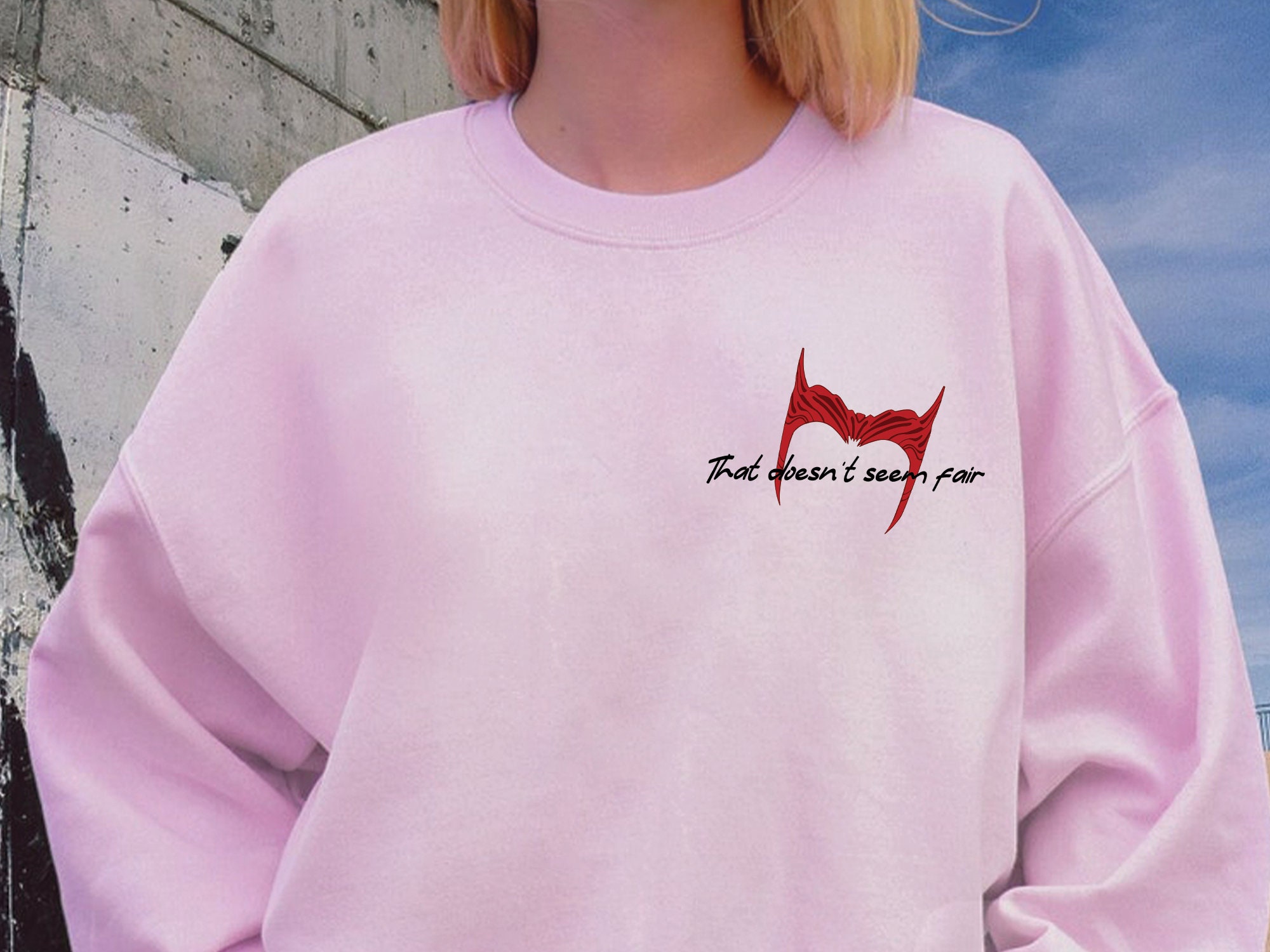 That Doesn't Seem Fair Scarlet Witch Dr Strange 2 Unisex Sweatshirt That Doesn't Seem Fair Scarlet Witch Dr Strange 2 Unisex Sweatshirt