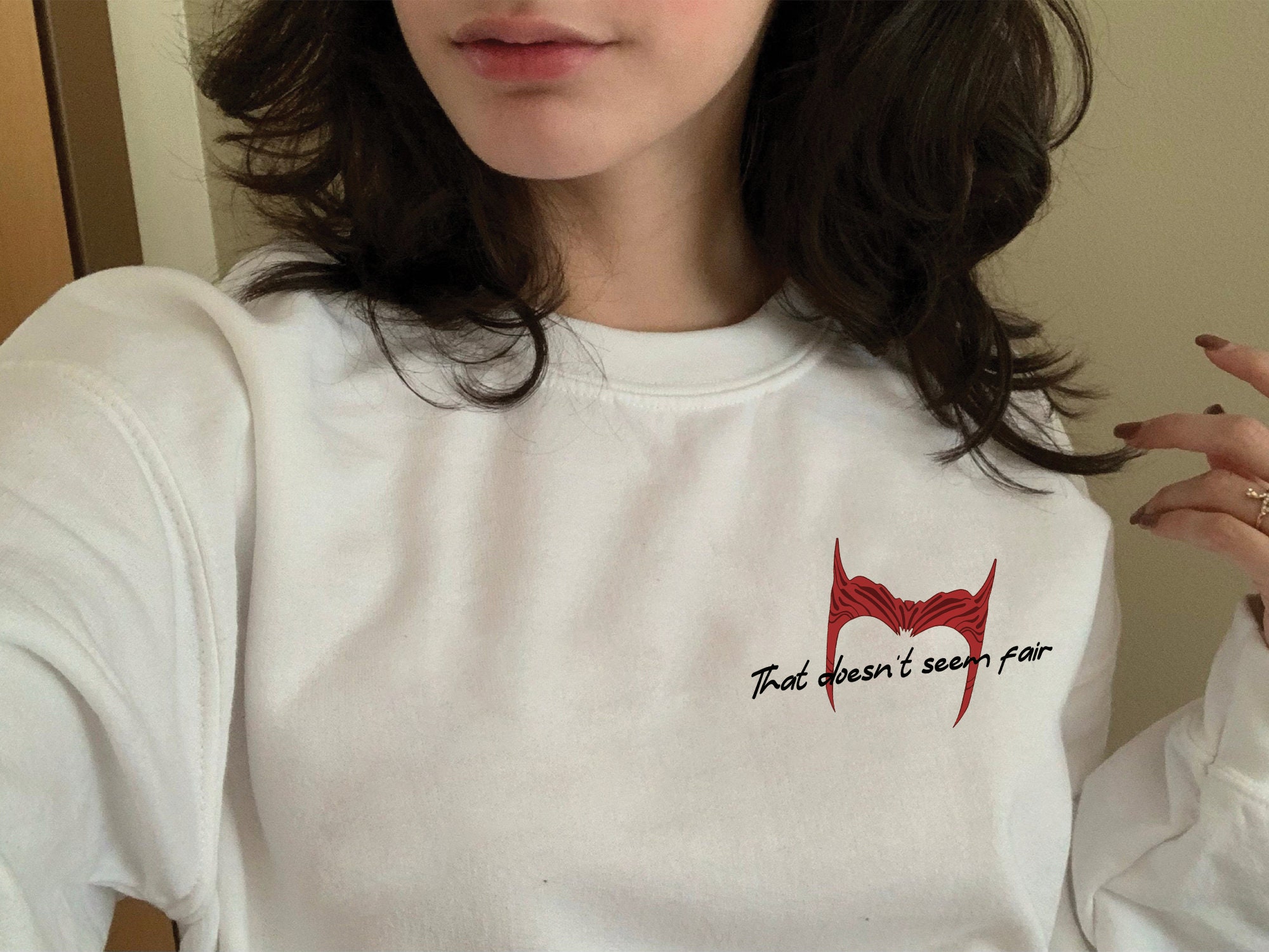 That Doesn't Seem Fair Scarlet Witch Dr Strange 2 Unisex Sweatshirt That Doesn't Seem Fair Scarlet Witch Dr Strange 2 Unisex Sweatshirt