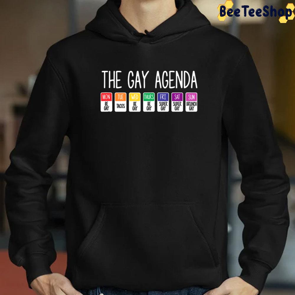 The Gay Agenda Pride Allyship Pride Month Unisex T-Shirt The Gay Agenda Pride Allyship Pride Month Unisex T-Shirt