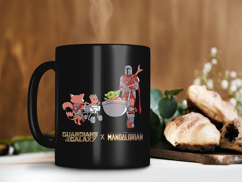 The Mandalorian Baby Yoda Meet Rocket Raccoon Baby Groot Mug Star Wars Gift The Mandalorian Gift Premium Sublime Ceramic Coffee Mug Black The Mandalorian Baby Yoda Meet Rocket Raccoon Baby Groot Mug Star Wars Gift The Mandalorian Gift Premium Sublime Ceramic Coffee Mug Black