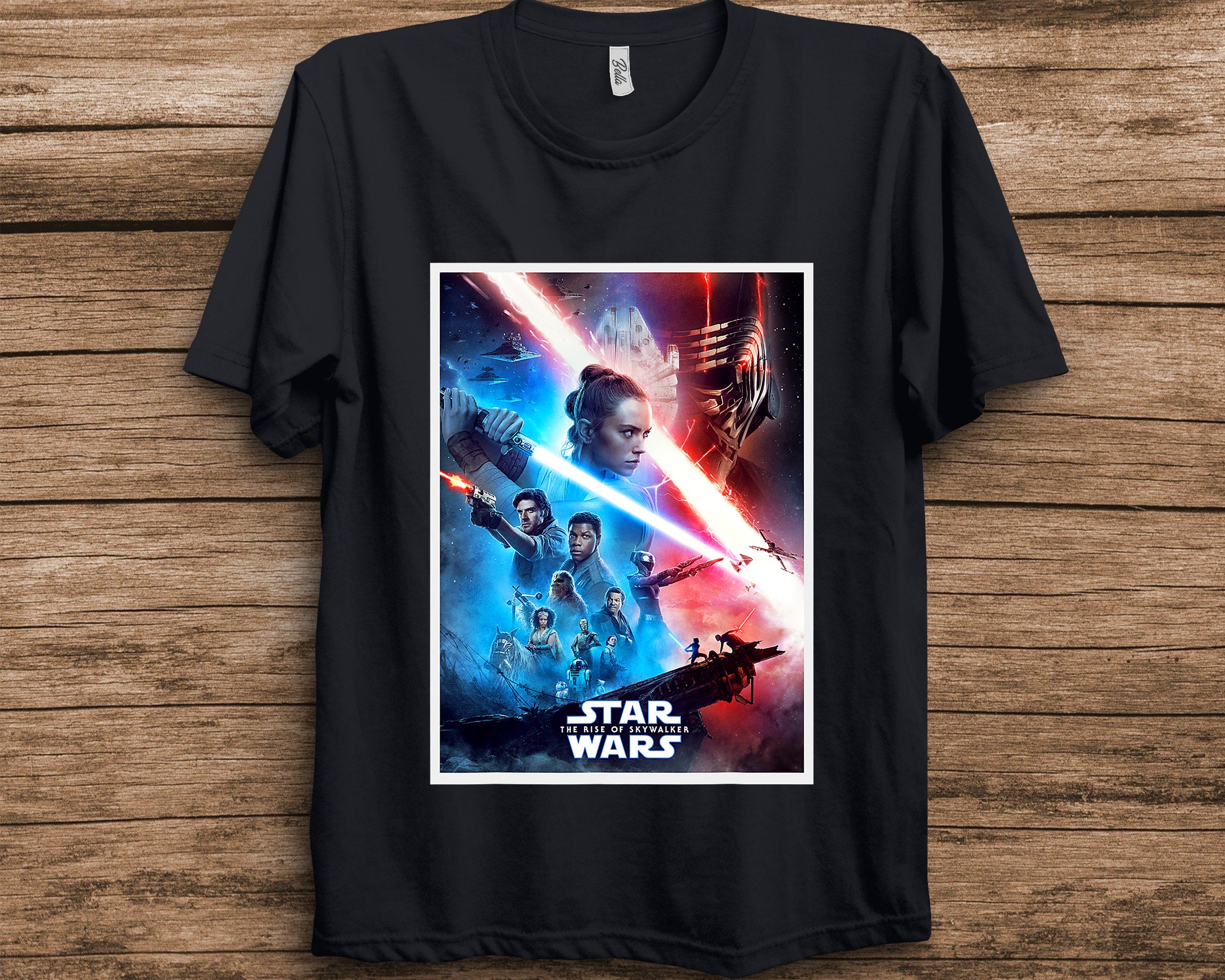 The Rise Of Skywalker Characters Movie Poster Star Wars Unisex T-Shirt The Rise Of Skywalker Characters Movie Poster Star Wars Unisex T-Shirt