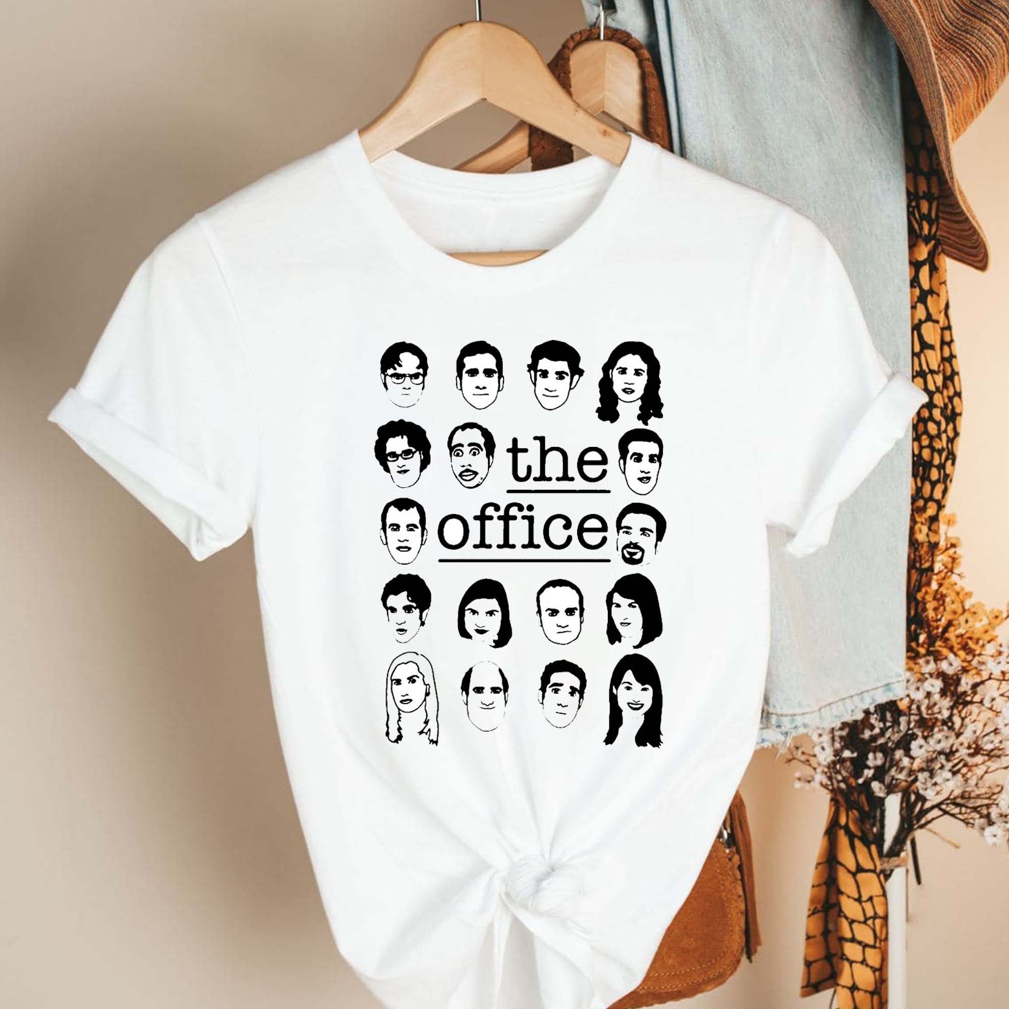 The Us Office Character Faces Vintage Unisex T-Shirt The Us Office Character Faces Vintage Unisex T-Shirt