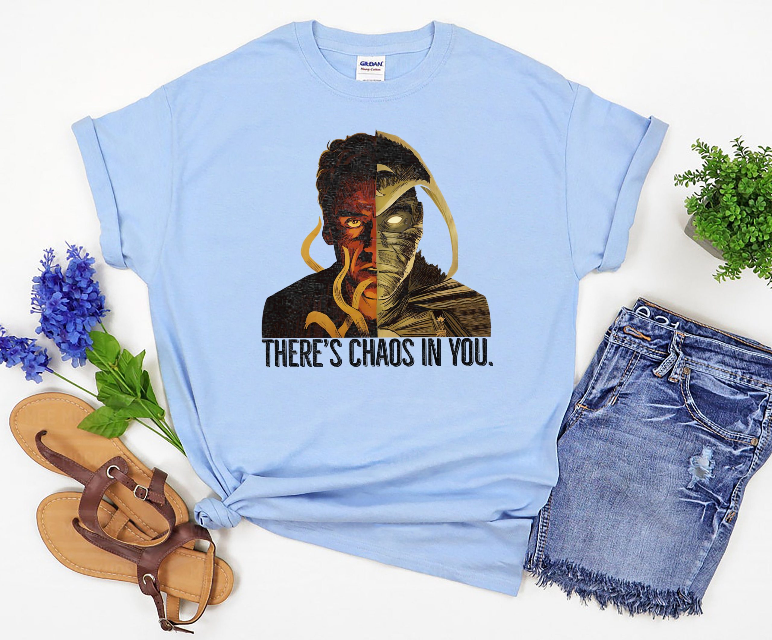 There's Chaos In You Moon Knight Marc Spector Unisex T-Shirt There's Chaos In You Moon Knight Marc Spector Unisex T-Shirt