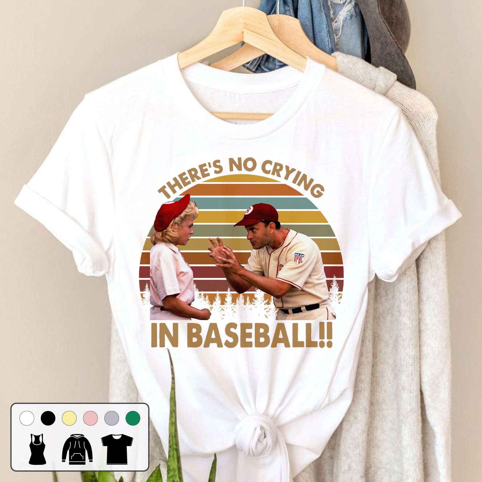 There's No Crying In Baseball Unisex T-Shirt There's No Crying In Baseball Unisex T-Shirt