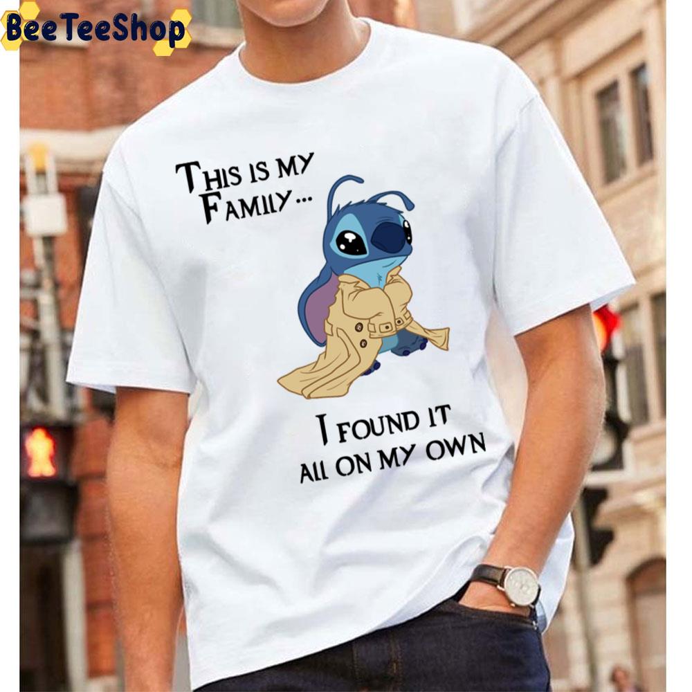 This Is My Family I Found It All On My Own Stitch Unisex T-Shirt This Is My Family I Found It All On My Own Stitch Unisex T-Shirt