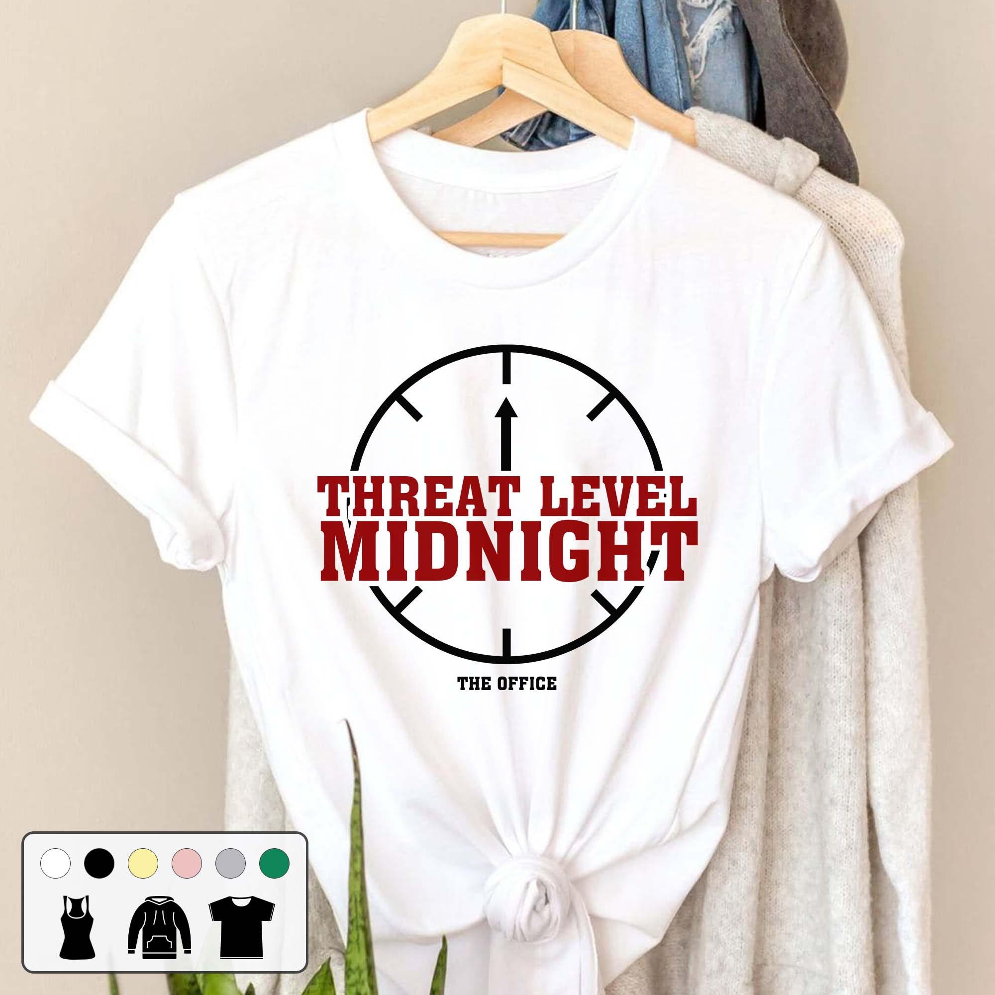 Threat Level Midnight The Office Art Unisex T-Shirt Threat Level Midnight The Office Art Unisex T-Shirt