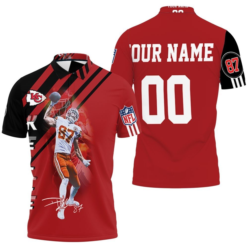 Travis Kelce Kansas City Chiefs Touchdown 3d Personalized Polo Shirt All Over Print Shirt 3d T-shirt Travis Kelce Kansas City Chiefs Touchdown 3d Personalized Polo Shirt All Over Print Shirt 3d T-shirt