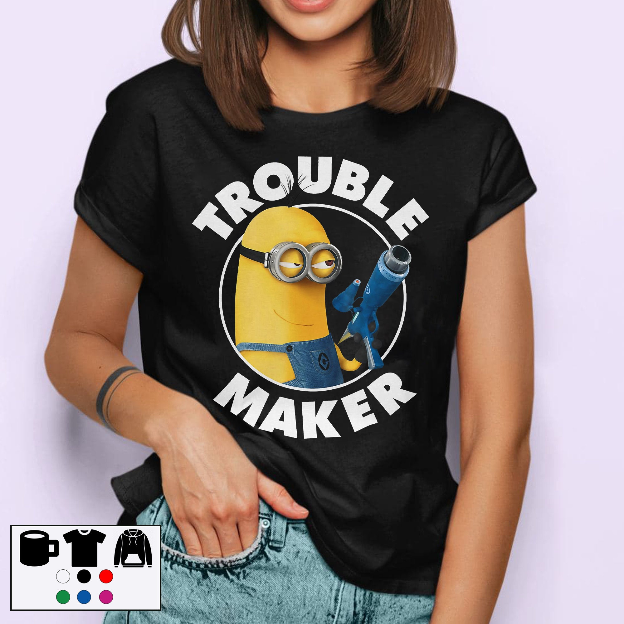 Trouble Maker Funny Minion Unisex T-Shirt Trouble Maker Funny Minion Unisex T-Shirt
