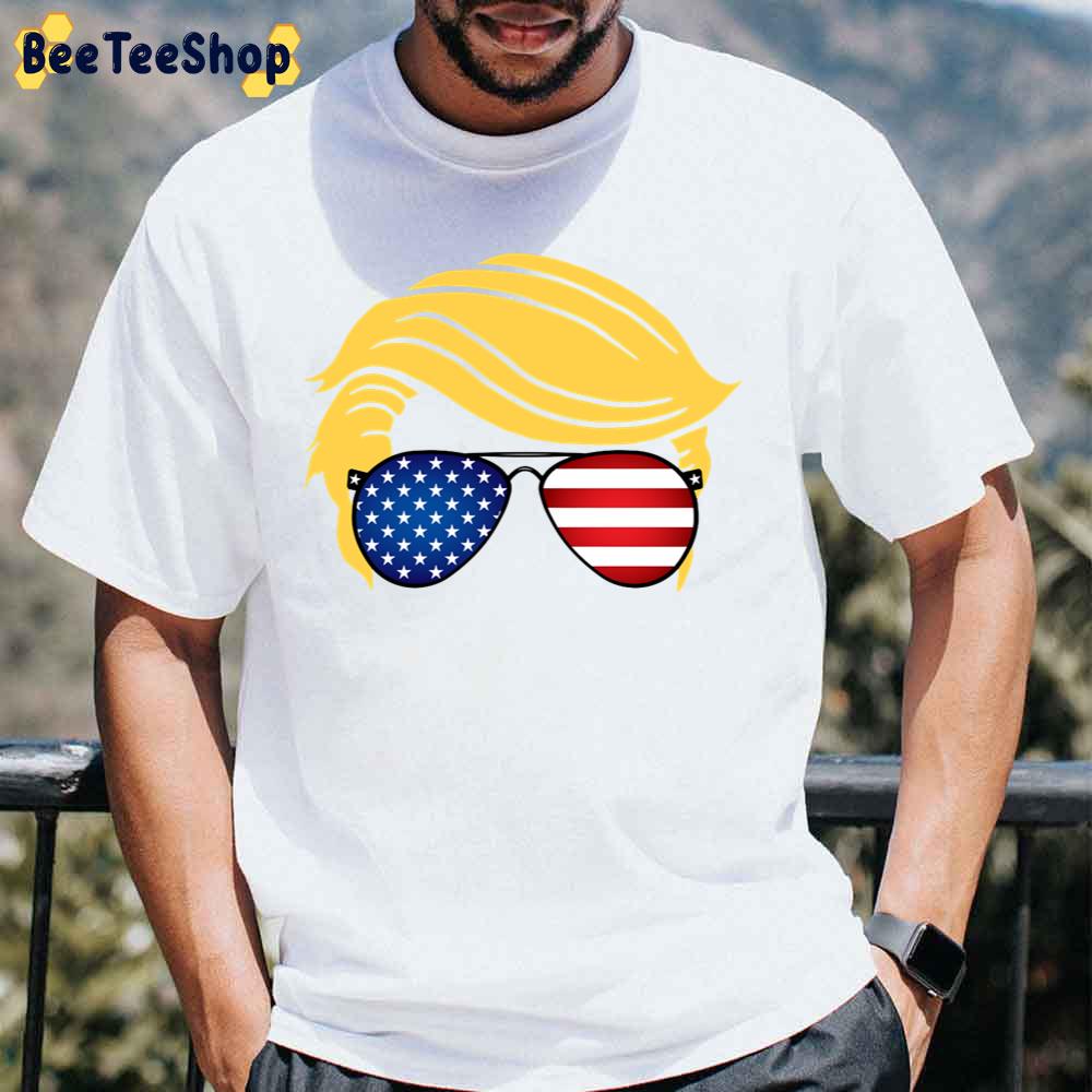 Trump American Flag Glass Unisex T-Shirt Trump American Flag Glass Unisex T-Shirt