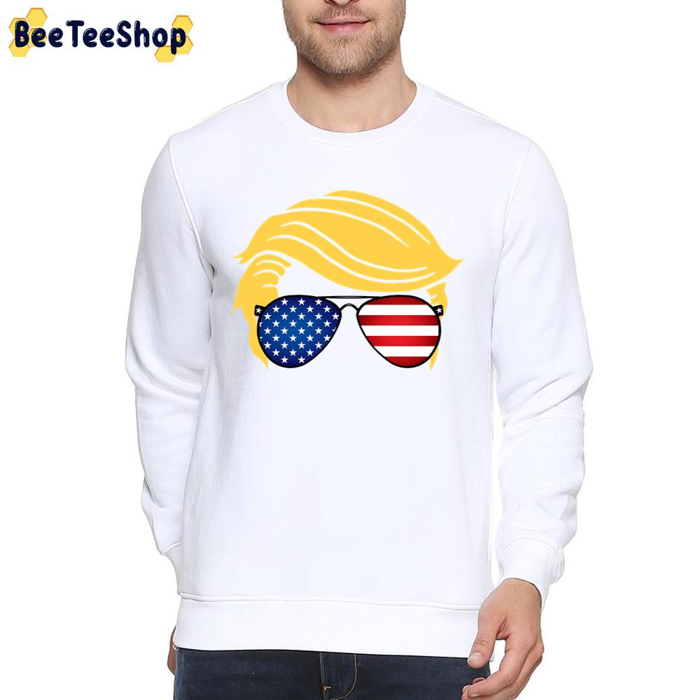 Trump American Flag Glass Unisex T-Shirt Trump American Flag Glass Unisex T-Shirt