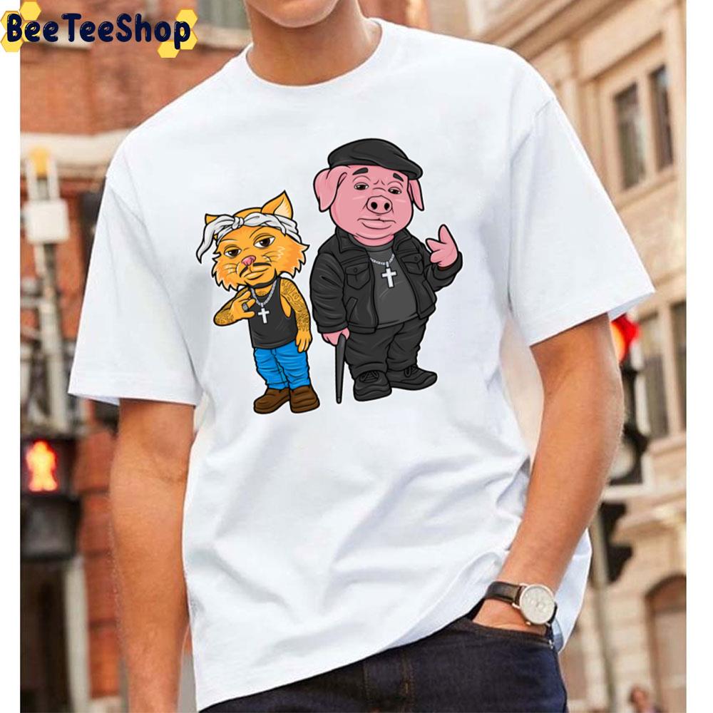 Tucat & Piggie Biggie Rapper Unisex T-Shirt Tucat & Piggie Biggie Rapper Unisex T-Shirt