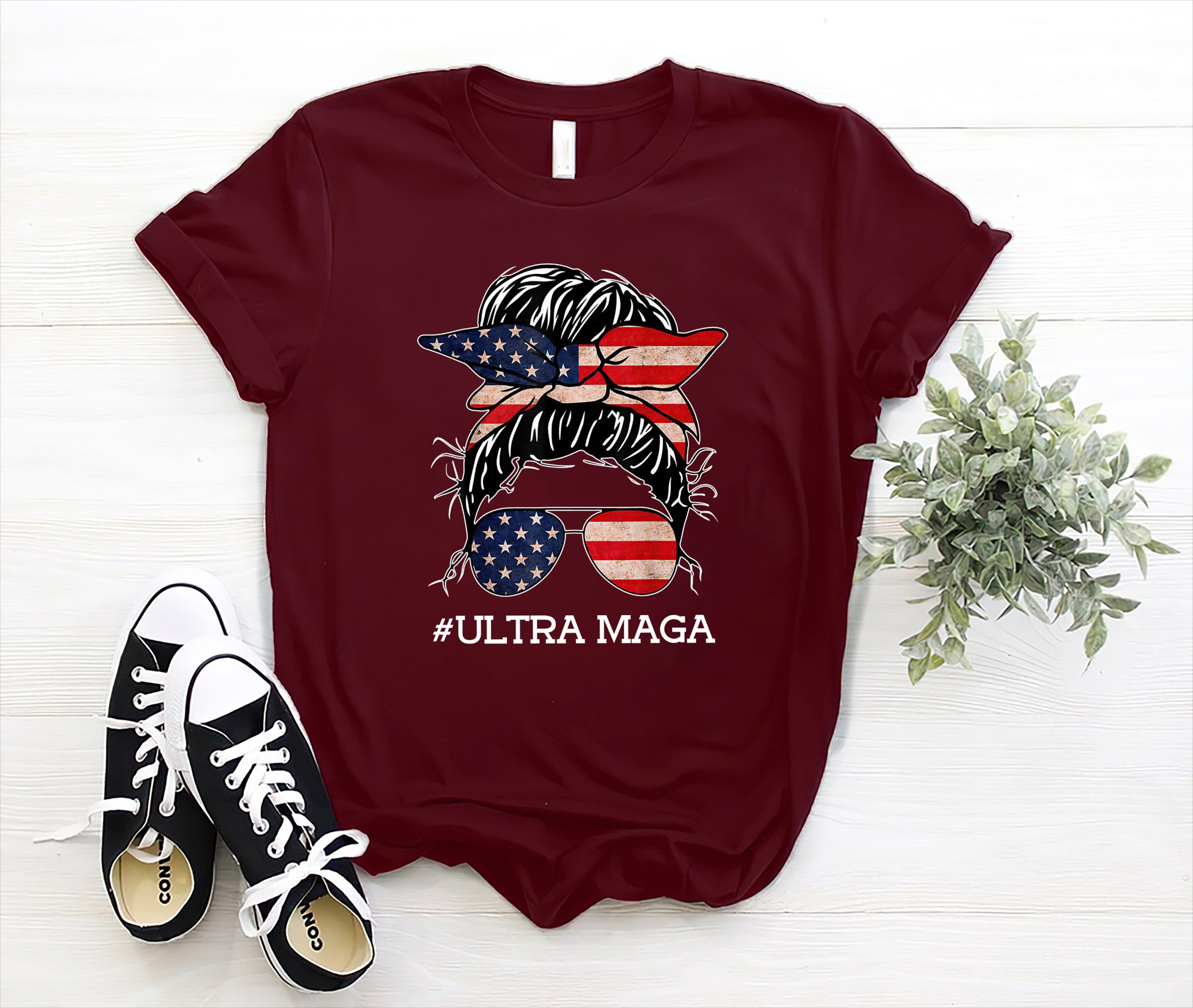 Ultra Maga King Donald Trump Girl American Flag Unisex Shirt Ultra Maga King Donald Trump Girl American Flag Unisex Shirt