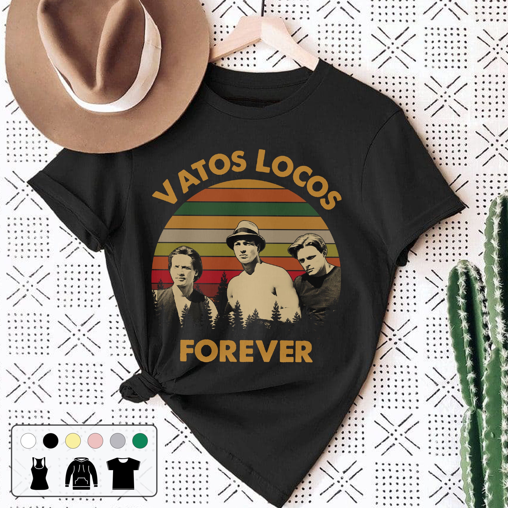 Vatos Locos Forever Chicano Brothers On The Streets Of Los Angeles Vintage Unisex T-Shirt Vatos Locos Forever Chicano Brothers On The Streets Of Los Angeles Vintage Unisex T-Shirt