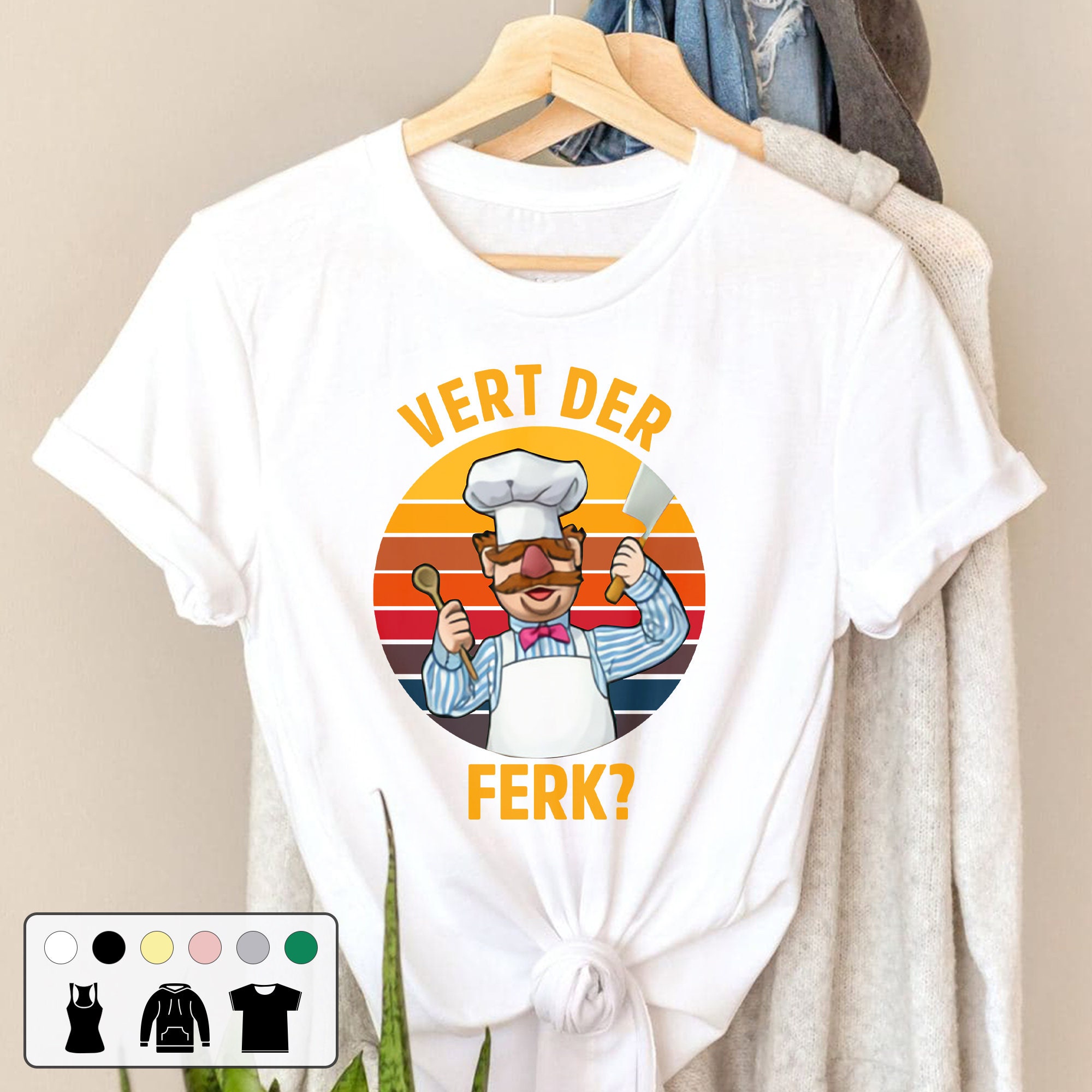 Vert Der Ferk Vintage Retro Unisex T-Shirt Vert Der Ferk Vintage Retro Unisex T-Shirt