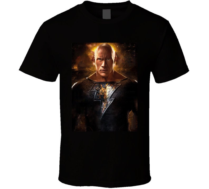 Villain Film Poster New 2022 Black Adam Super Hero Dwayne Johnson Unisex T-Shirt Villain Film Poster New 2022 Black Adam Super Hero Dwayne Johnson Unisex T-Shirt