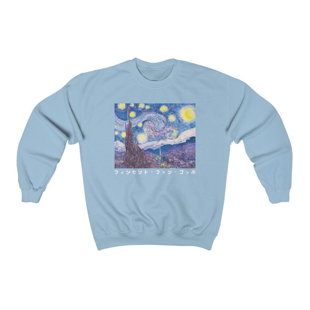 Vincent Van Gogh The Starry Night Aesthetic Art Unisex Sweatshirt Vincent Van Gogh The Starry Night Aesthetic Art Unisex Sweatshirt