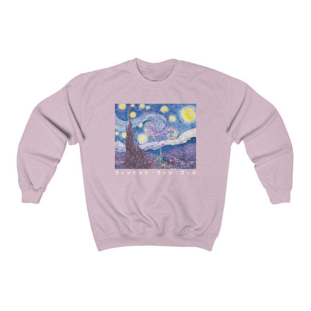 Vincent Van Gogh The Starry Night Aesthetic Art Unisex Sweatshirt Vincent Van Gogh The Starry Night Aesthetic Art Unisex Sweatshirt