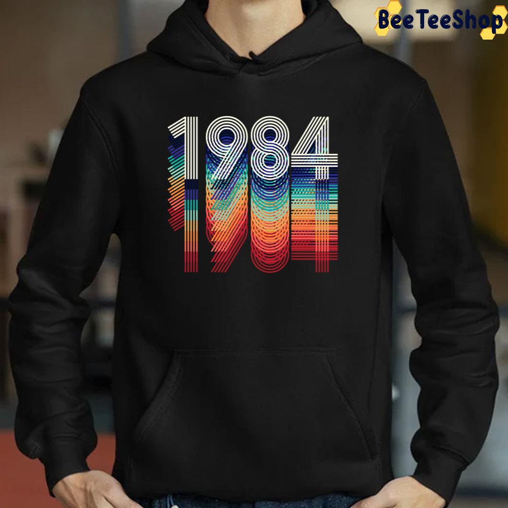 Vintage 1984 Retro Rainbow Lines Unisex T-Shirt Vintage 1984 Retro Rainbow Lines Unisex T-Shirt