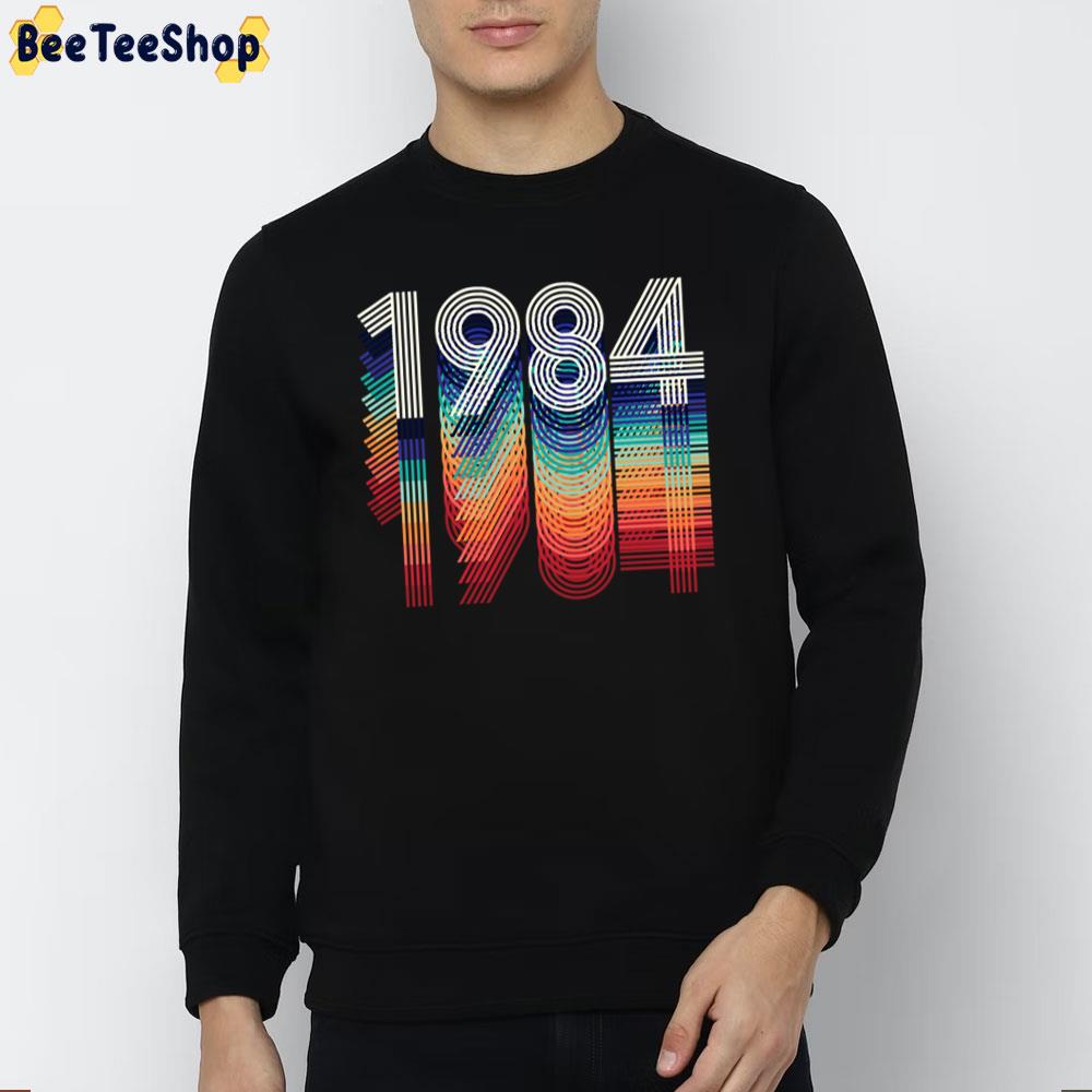 Vintage 1984 Retro Rainbow Lines Unisex T-Shirt Vintage 1984 Retro Rainbow Lines Unisex T-Shirt