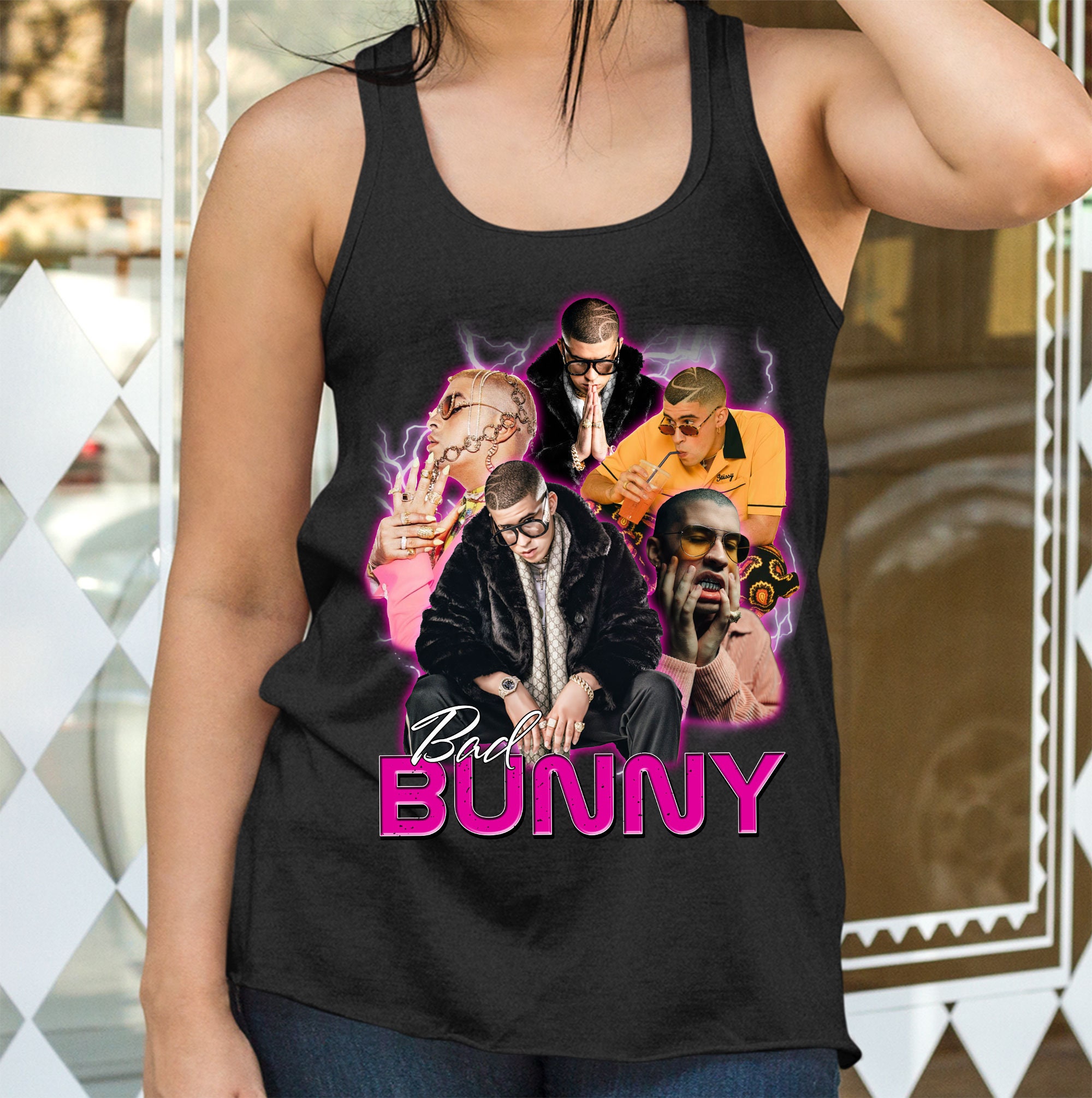 Vintage Art Bad Bunny Hip Hop Unisex T-Shirt Vintage Art Bad Bunny Hip Hop Unisex T-Shirt