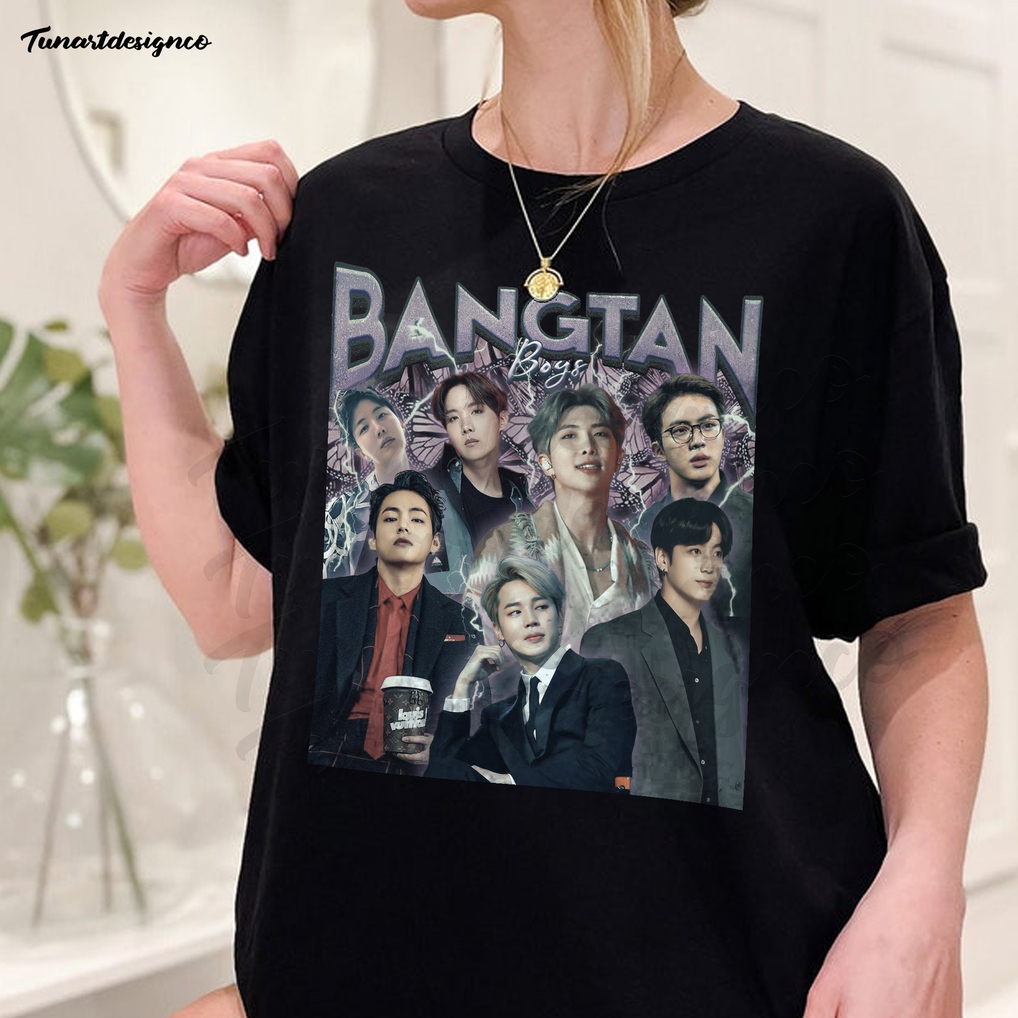 Vintage Art Bangtan Boys Bts Korean Music Pop Unisex Sweatshirt Vintage Art Bangtan Boys Bts Korean Music Pop Unisex Sweatshirt
