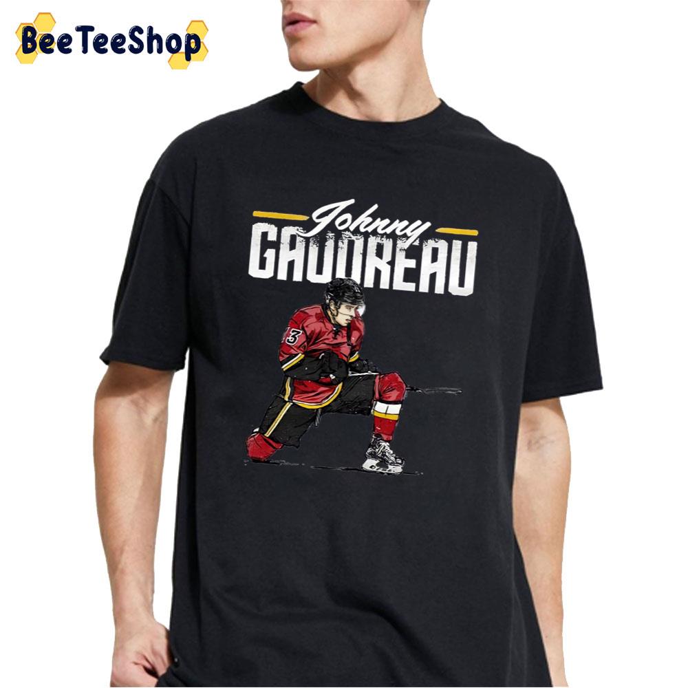 Vintage Art Johnny Gaudreau Calgary Flames Hockey Unisex T-Shirt Vintage Art Johnny Gaudreau Calgary Flames Hockey Unisex T-Shirt