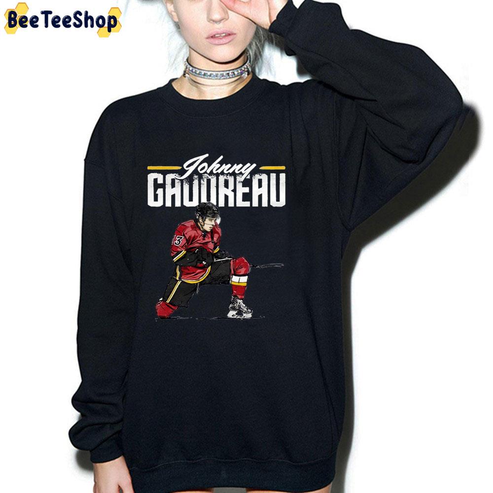 Vintage Art Johnny Gaudreau Calgary Flames Hockey Unisex T-Shirt Vintage Art Johnny Gaudreau Calgary Flames Hockey Unisex T-Shirt