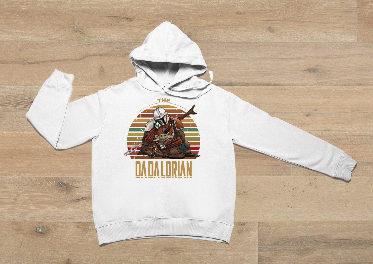 Vintage Art The Dadalorian Star Wars Father's Day Unisex Hoodie Vintage Art The Dadalorian Star Wars Father's Day Unisex Hoodie