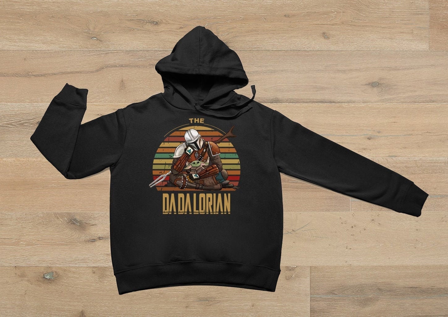 Vintage Art The Dadalorian Star Wars Father's Day Unisex Hoodie Vintage Art The Dadalorian Star Wars Father's Day Unisex Hoodie